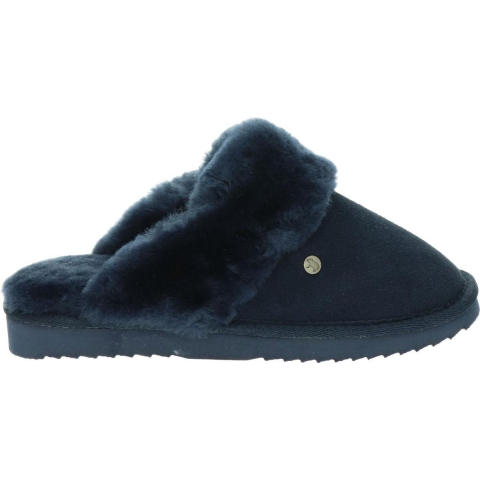 Warmbat Flurry dk.navy dames pantoffel (open hiel)