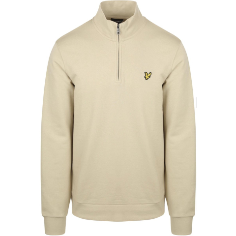 Lyle & Scott Katoenen Loopback 1/4 Zip Sweatshirt - Grijs