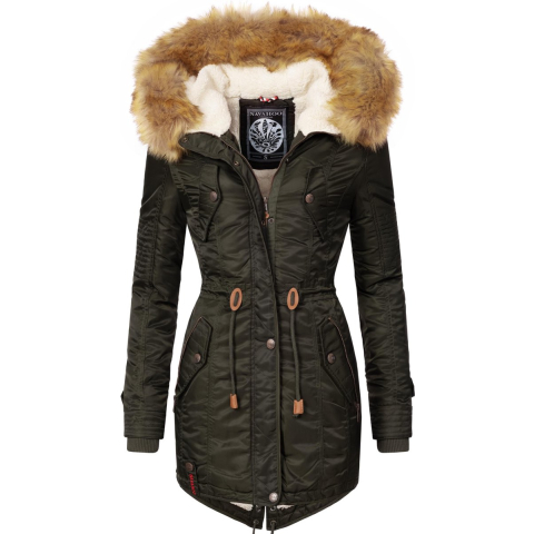 Navahoo Dames Winterjas B399 – Warm, Waterafstotend & Met Afneembare Bontkraag