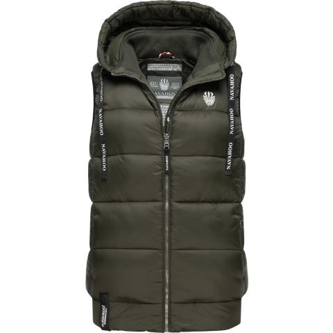 Navahoo Dames Gewatteerde Bodywarmer Kassidy – Licht & Modern met Capuchon