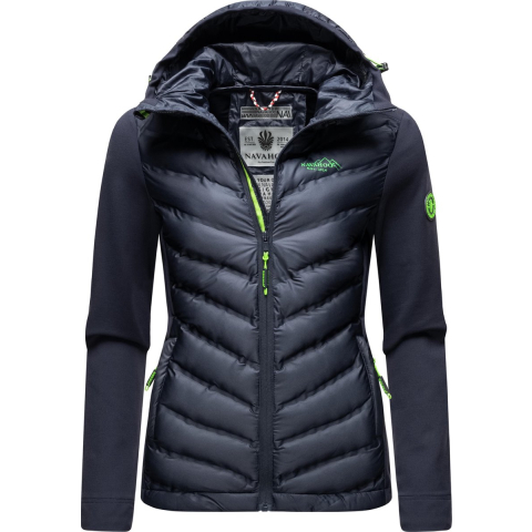 Navahoo Dames Gewatteerde Jas Nimm mich mit – Getailleerd, Stijlvol & Comfortabel met Capuchon