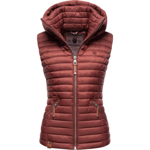 Navahoo Dames Gewatteerde Bodywarmer Shadaa – Lichte Weste met Afneembare Capuchon