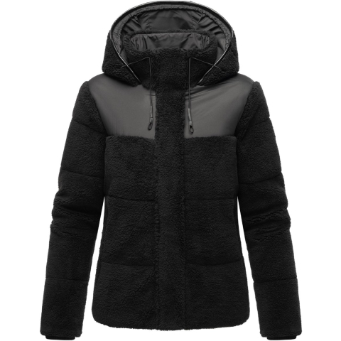 Marikoo dames teddy puffer jas met capuchon – model Kaguraa