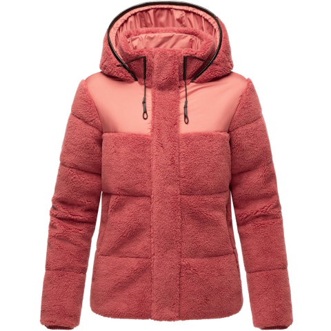 Marikoo dames teddy puffer jas met capuchon – model Kaguraa