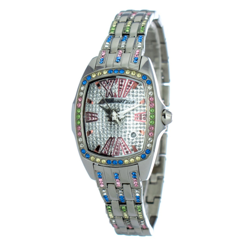7930ls53mac Multikleurige Kristallen Horloge