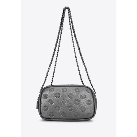 Wittchen Dames Leren Crossbody Tas met Zilveren Ketting