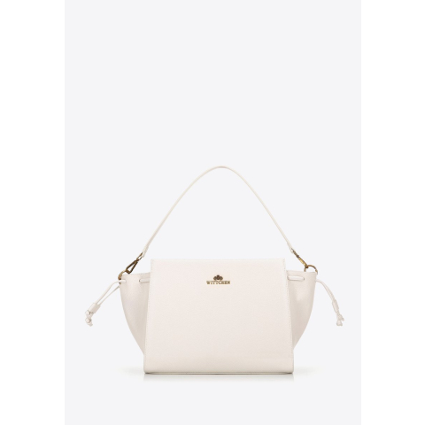 Wittchen Dames leren etui met bandjes, crème, natuurlijk leer