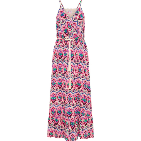 IZIA Maxi-jurk met all-over print Dames Roze Veelkleurig