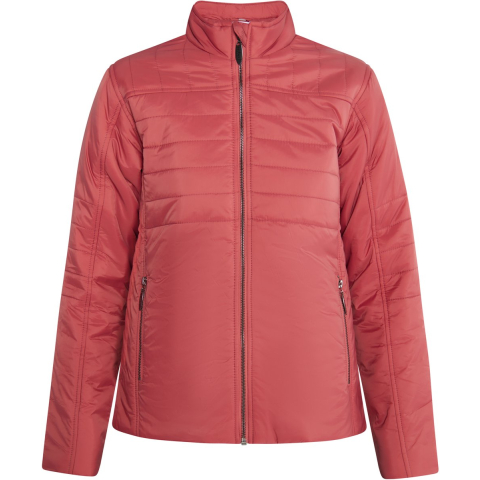 usha licht gewatteerd jack Dames Vintage rood