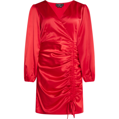 Faina Satijnen mini-jurk Dames rood