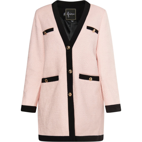 Faina Bouclé blazer Dames roze