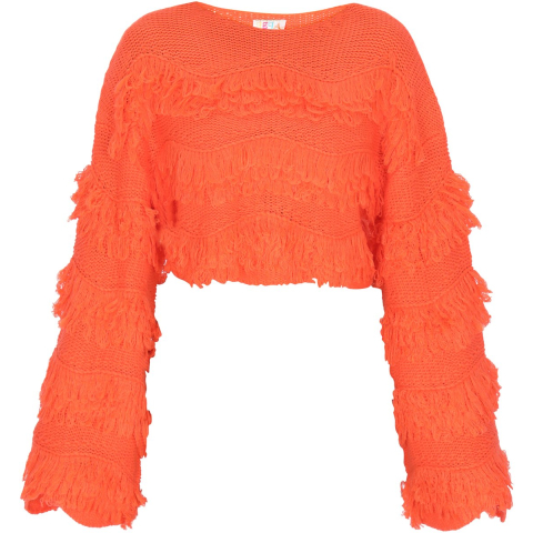 IZIA Jumper Dames oranje