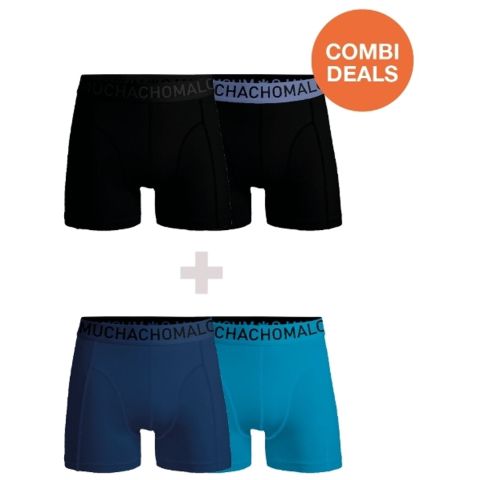 Muchachomalo Heren Boxershorts - 2+2 Pack - Mannen Onderbroeken