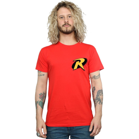 DC Comics Heren Batman Robin Logo T-Shirt (Rood)