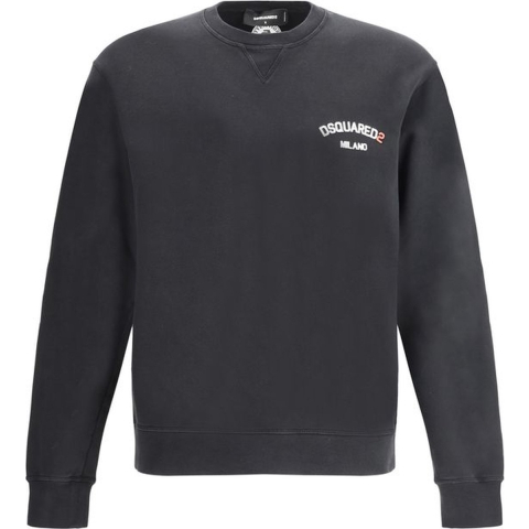 Dsquared2 Small Milano Logo Cool Fit Black Sweatshirt