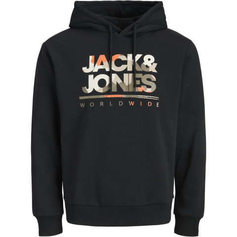 Jack & Jones Hoodies Luke Sweat Hood Zwart