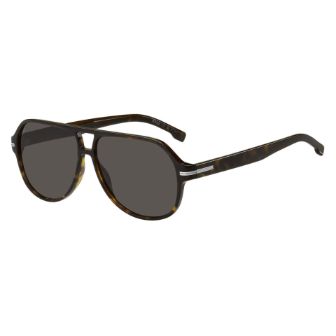 Hugo Boss Aviator Heren Donker Havana Grijs BOSS 1507/S