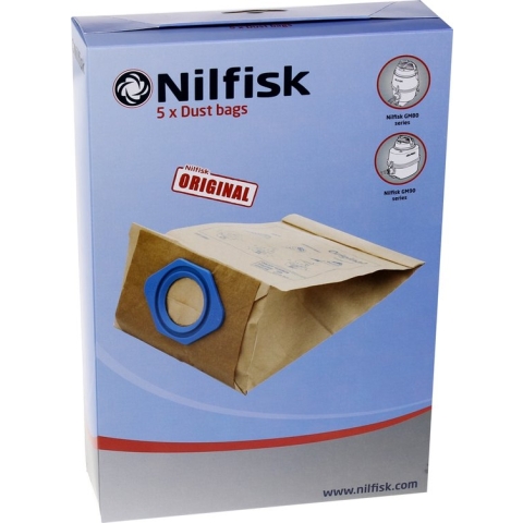 Nilfisk GM80 GM90 serie Papieren stofzakken 5 st