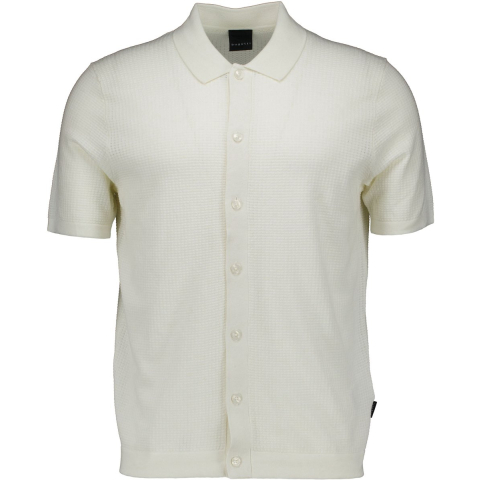 Bugatti Herren Gebreide polo regular fit van katoenmix