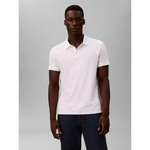 Calvin Klein Bianco Katoenen Heren Polo