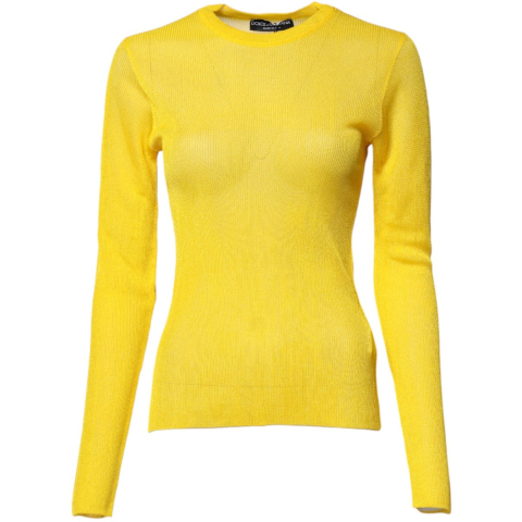 Geribbelde Gebreide Langsleeve Trui
