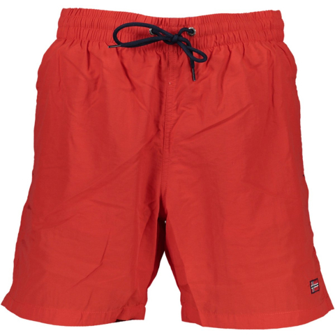Noorwegen 1963 Rosso Poliammide Heren Zwem Boxer