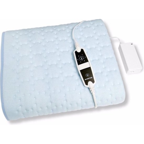 Inventum HNL4112Z - Elektrische onderdeken - Zwakstroom - Warmere voetenzone - 1 persoons - 160x80 cm - Fleece - Lichtblauw