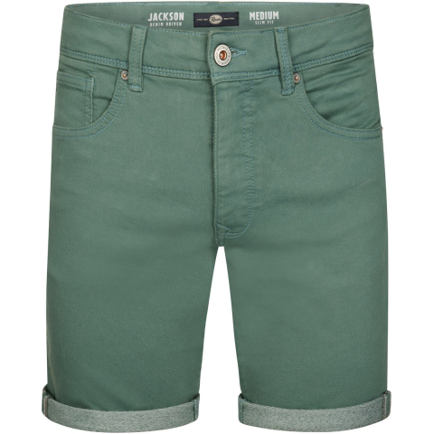 Petrol Industries - Heren Jackson Gekleurde Denim Short Coconut - Groen