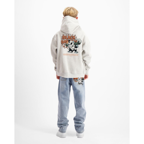 Black Bananas Kinderen Explode Hoodie, Melange Grijs