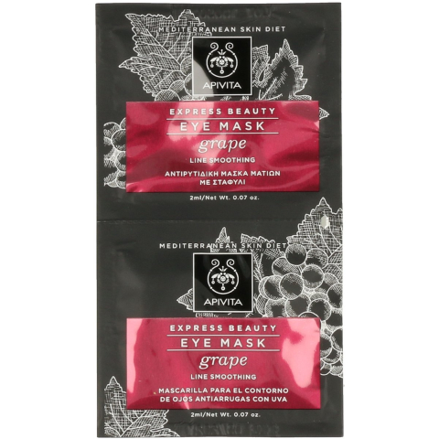 Express Beauty Anti-rimpel Druiven Oogmasker 2 X 2 ml