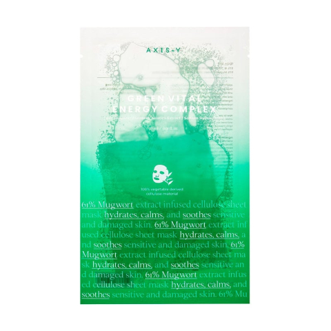 Axis-Y Mugwort Groene Vitaliteitscomplex Sheetmasker