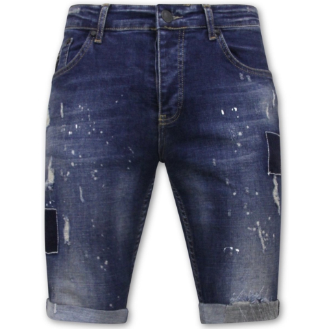 Local Fanatic Korte broek slim fit met gaten 1026