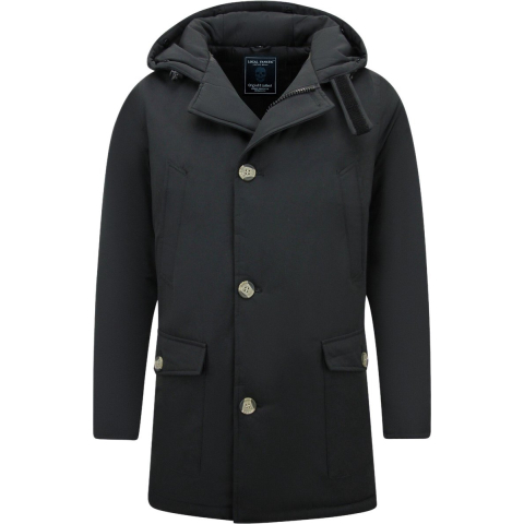 Enos Lange parka met capuchon