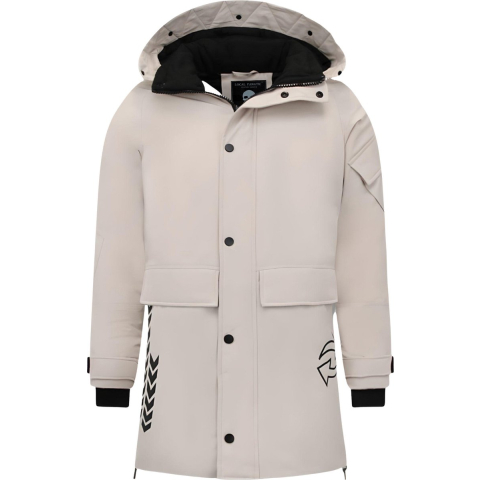 Enos Beige winterjas 9803