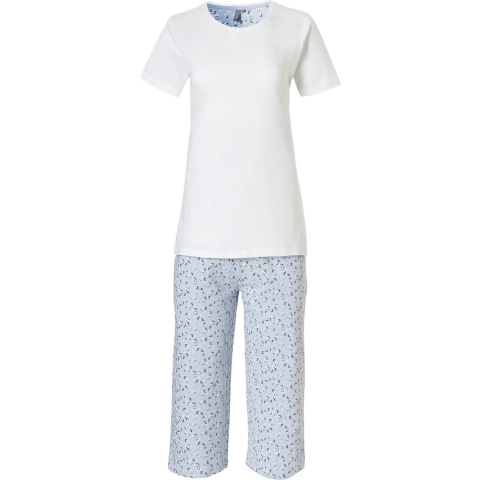 By Louise Dames capri korte pyjama set / blauw