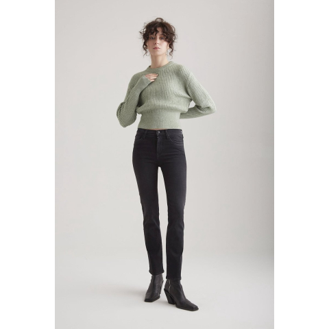 Cup of Joe Hannah dames regular-fit jeans black vintage