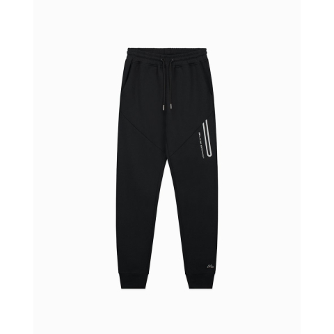 Black Bananas Heren joggingbroek initial glow sweatpants zwart