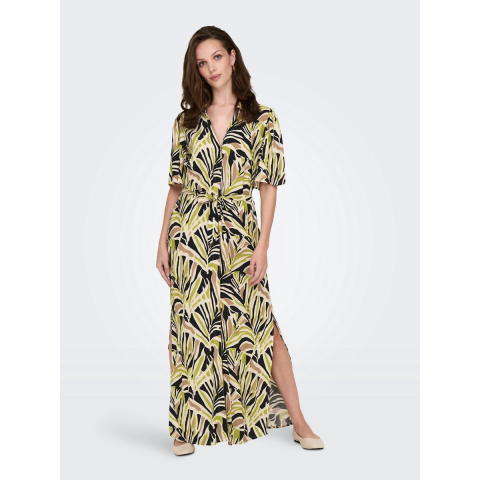 Jacqueline de Yong Nile life 2/4 maxi shirt dress