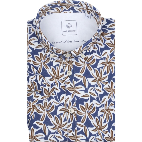 Blue Industry All-over print korte mouw overhemd |