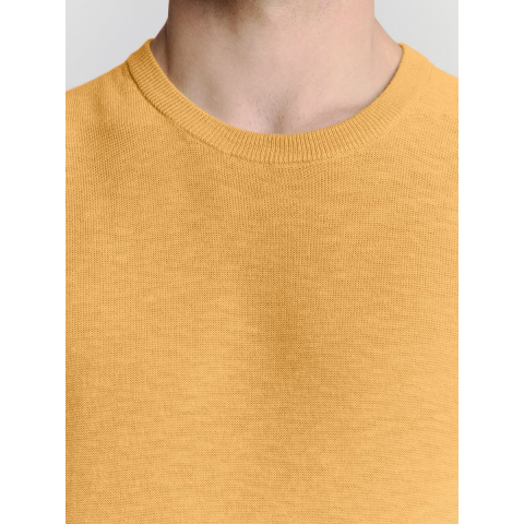 No Excess Pullover short sleeve crewneck soli yellow