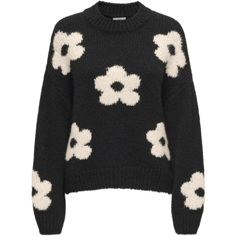 Jacqueline de Yong Jdykilian flower ls pullover knt dessin