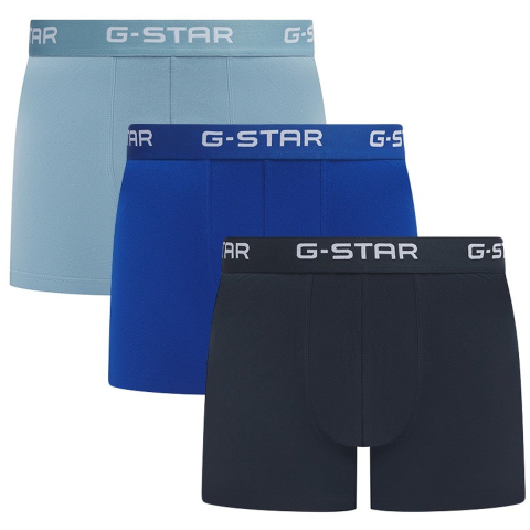 G-Star Heren boxershorts trunks ash 3-pack blauw