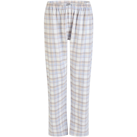 By Louise Dames pyjamabroek flanel geruit blauw/wit