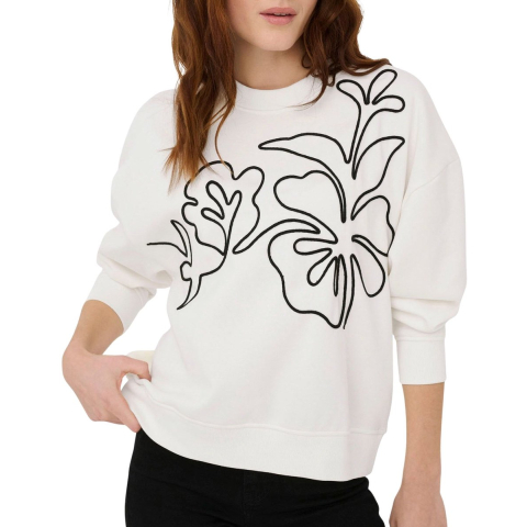 Jacqueline de Yong Canoa l/s emb sweat