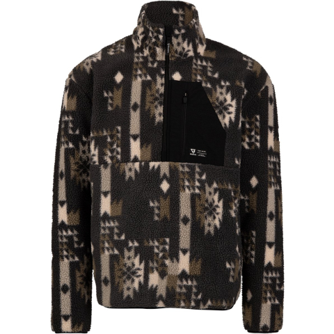 Brunotti kelstyn-print men fleece skipully met rits heren -