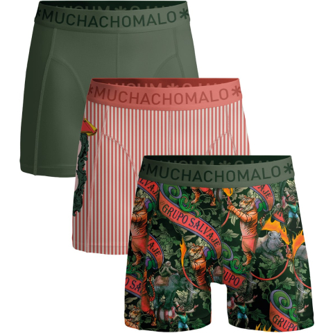 Muchachomalo Jongens 3-pack boxershorts circus animals