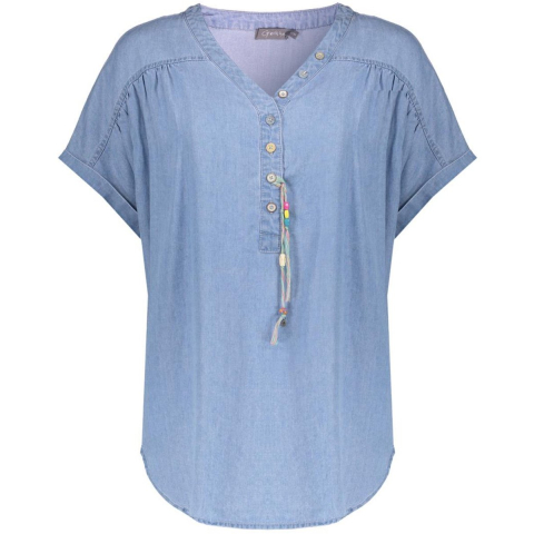 Geisha Suze 830 top lyocell ropes bleached denim