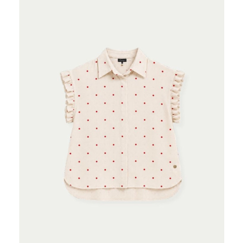 Elvira Collections Blouse emma ecru dessin