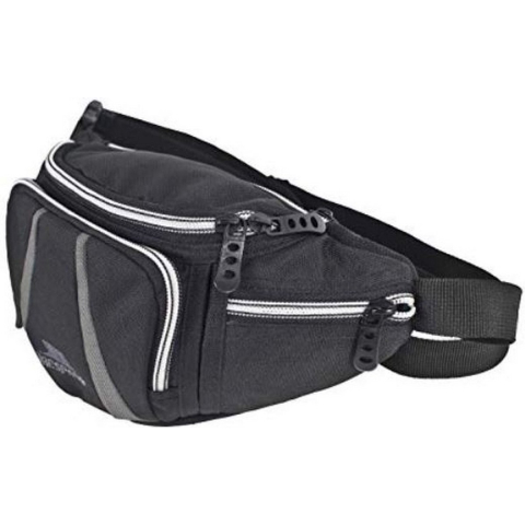 Trespass Dax Bumbag / Taillezak / Hippack (2,5 Liter) (Zwart)