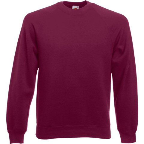 Fruit Of The Loom Heren Raglan Mouwen Belcoro® Sweatshirt (Bordeaux)